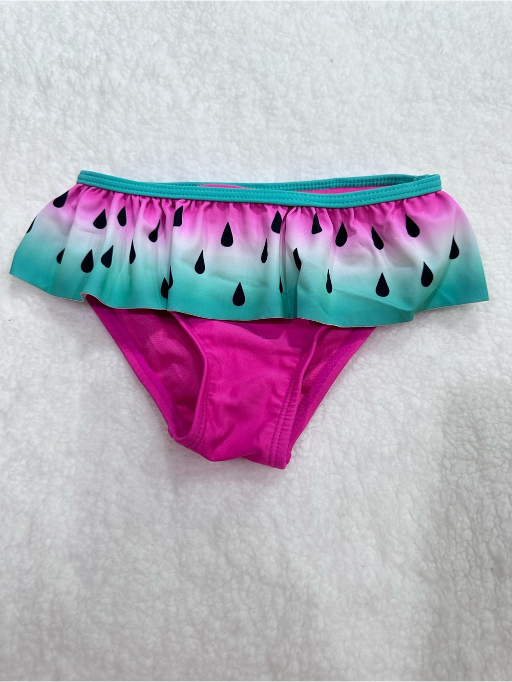 Girl’s Watermelon Ruffle Bikini - Picture 6 of 10